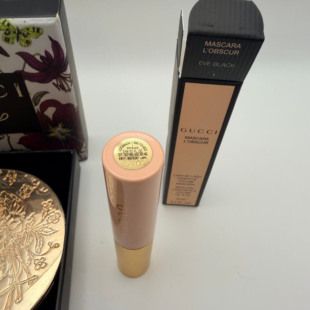 Gucci Flora Compact Mirror & Gucci L’Obscur Mascara Gift Set - Picture 9 of 9